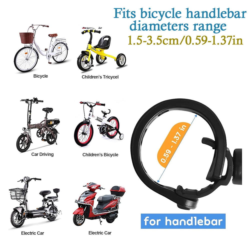 AliExpress 1/2PCS Bicycle Rearview Mirror 360 Degree Adjustable Rotatable Universal Cycling Handlebar Rear View Mirrors for MTB Road Bike, view 2