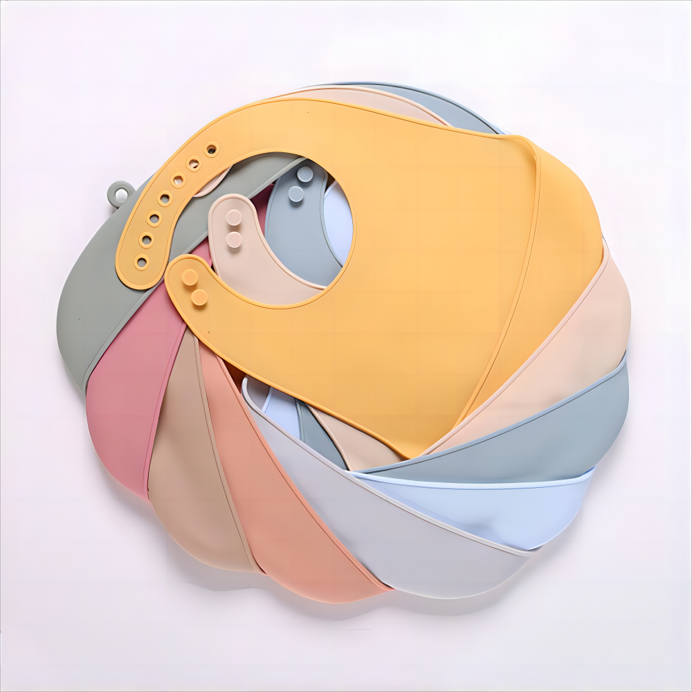 AliExpress 1/2pcs Food Grade Silicone Baby Eating Bibs Easy to Clean Baby Bibs Drool Towels Waterproof Children Silicone Drool Bibs