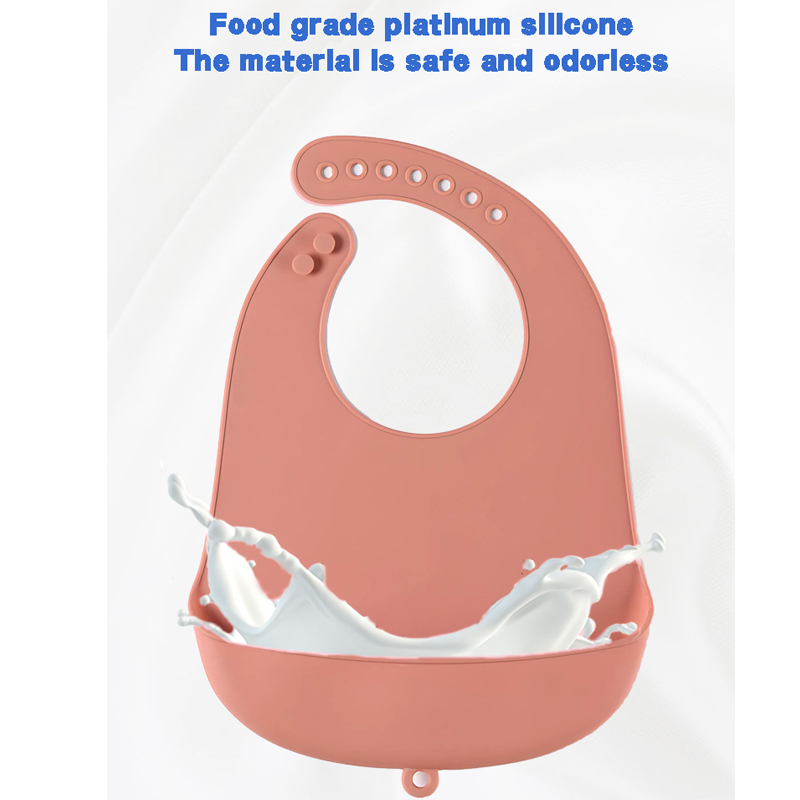 AliExpress 1/2pcs Food Grade Silicone Baby Eating Bibs Easy to Clean Baby Bibs Drool Towels Waterproof Children Silicone Drool Bibs, view 6