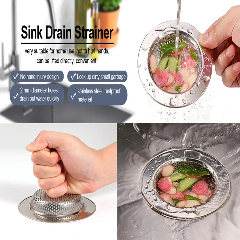 AliExpress Stainless Steel Mesh Kitchen Sink Strainer, view 3