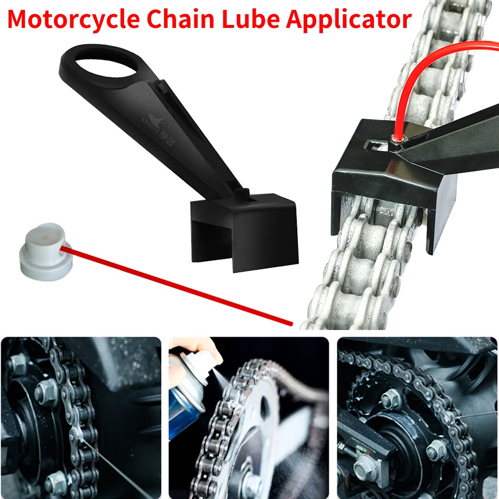 AliExpress 1/2PCS Motorcycle Chain Oiler Spray Lube Oiler Tool Mess-Free Chain Wax Chain Cleaner Attachment Chain Oil Applicator, view 2