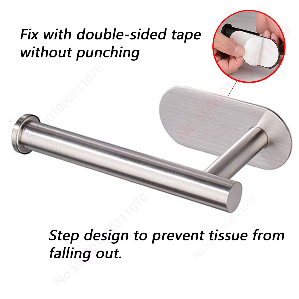 AliExpress Adhesive Toilet Paper Rack and Towel Holder, view 3