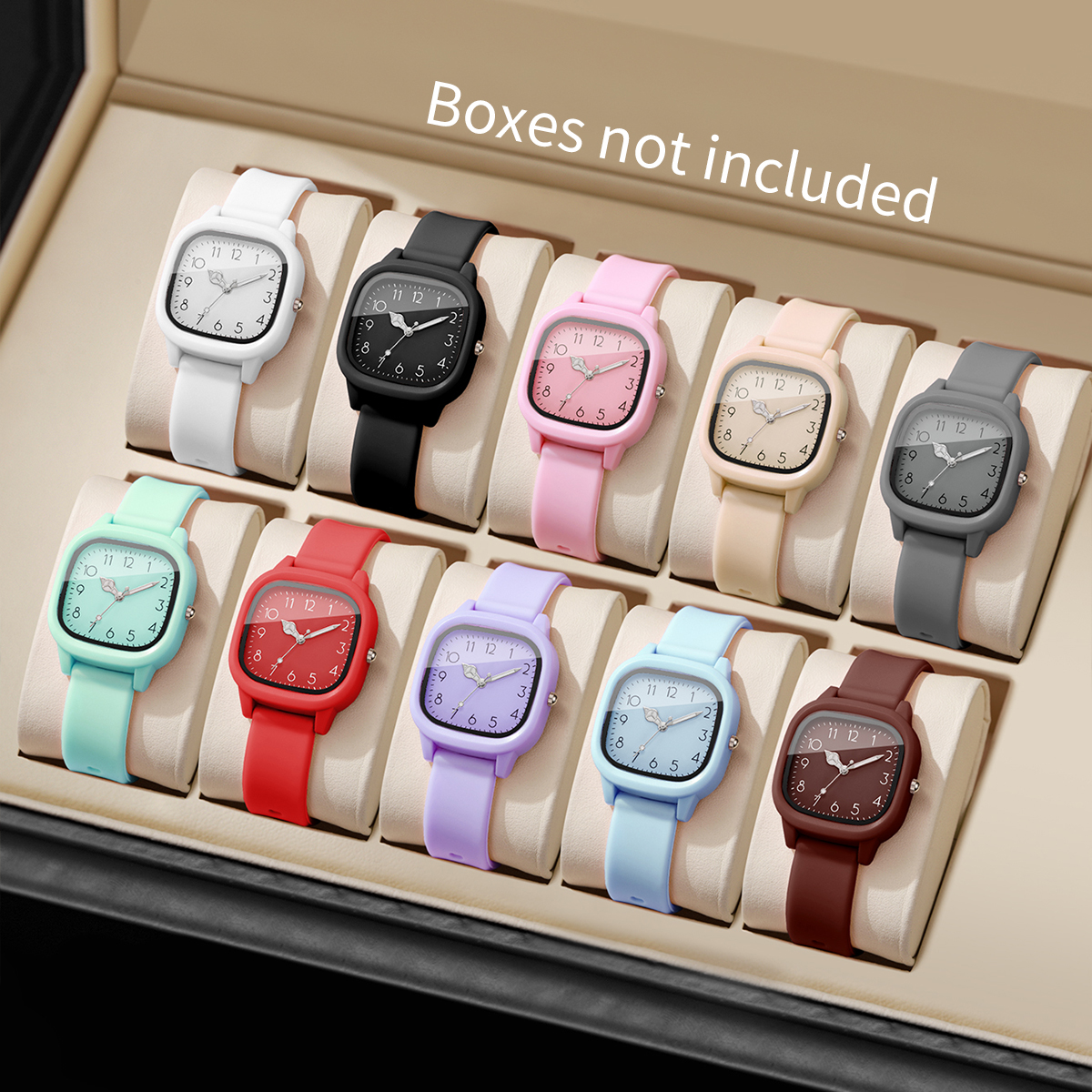 AliExpress Silicone Band Women's Quartz Watch Set, view 2