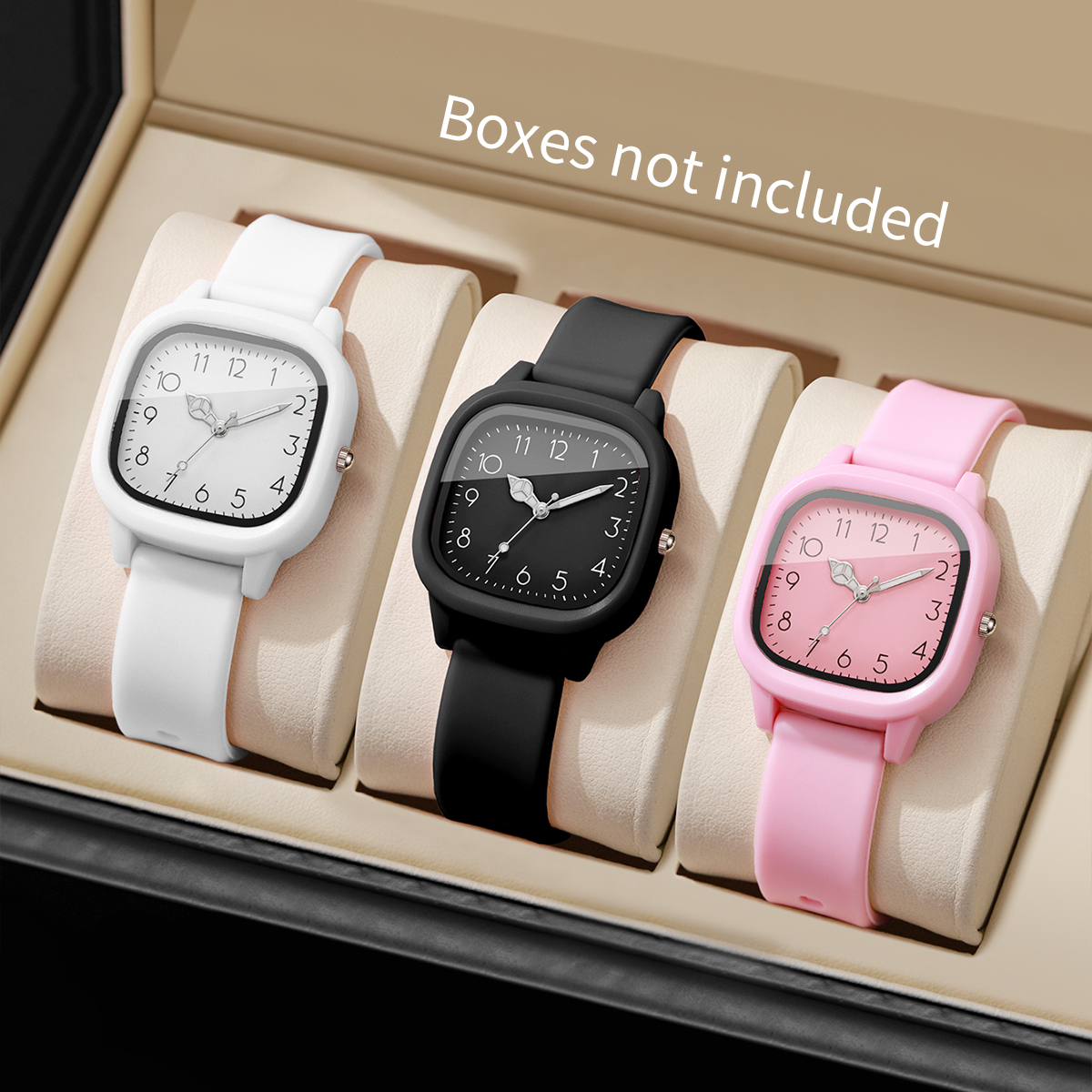 AliExpress Silicone Band Women's Quartz Watch Set, view 3