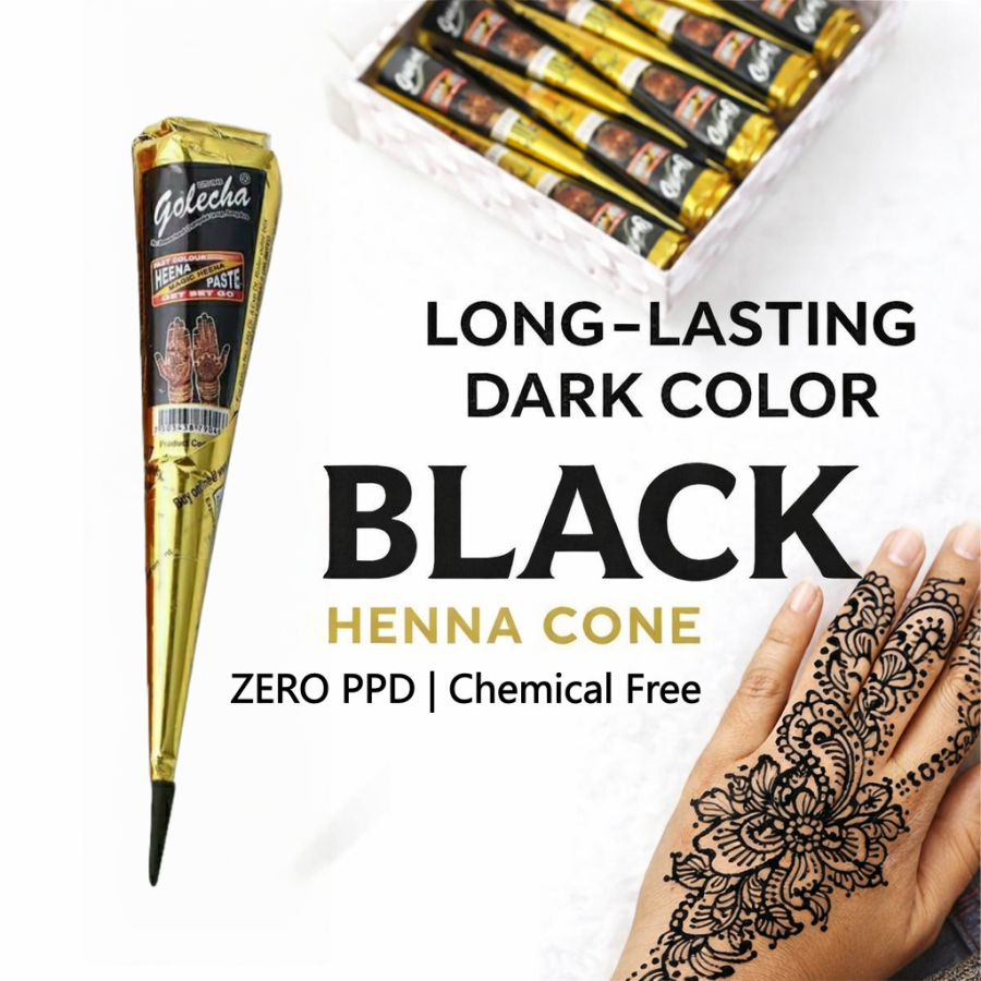 AliExpress 1/3/12pcs Henna, Brown, Black, Red, Temporary Henna, Semi-Permanent Henna Art, view 3