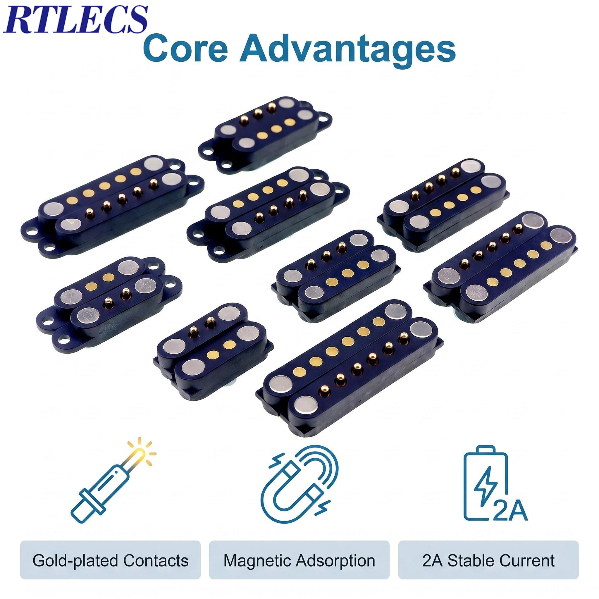 AliExpress 2.54 mm Spring-Loaded Magnetic Pogo Pin Connectors, view 2