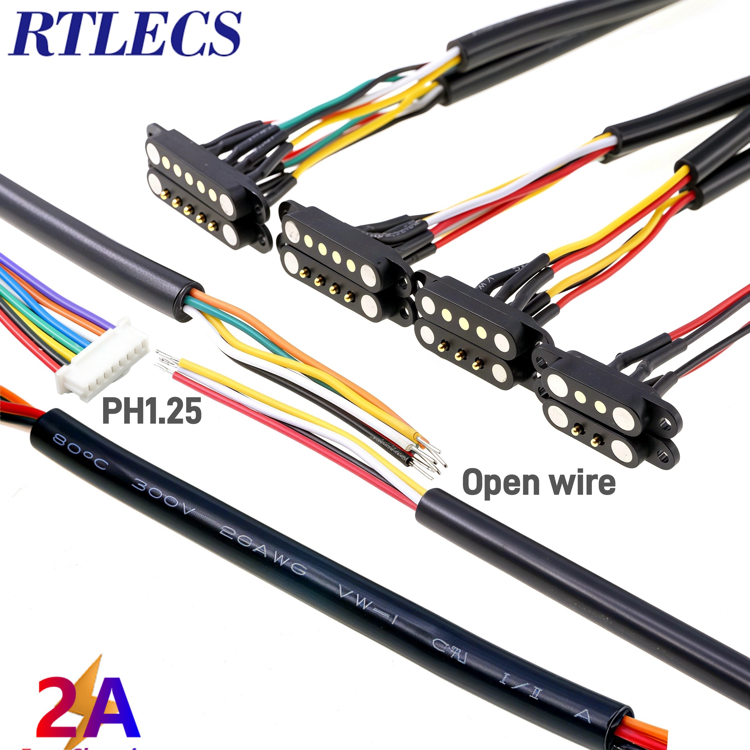 AliExpress 2.54 mm Spring-Loaded Magnetic Pogo Pin Connectors, view 5