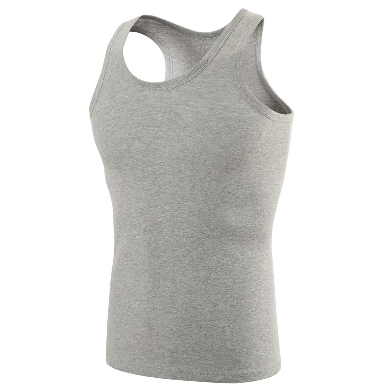 AliExpress 1/3/5 Piece Men's Cotton Sports Skinny Vest Teenagers Leisure Joker Sleeveless T Men's Fitness Training Simple Top, view 6