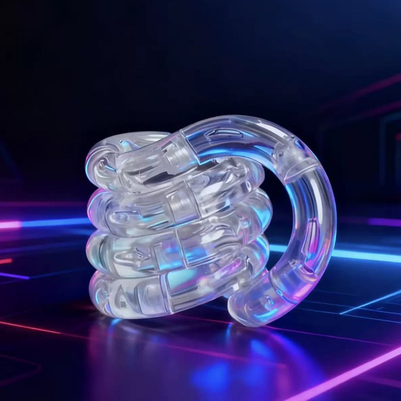 AliExpress 1/3/5pcs Deformable Rope Crystal Twist Rope Pressure Stress Relief Toys Rrainbow Color Deformation Rope Knot Anti Stress Toys, view 4