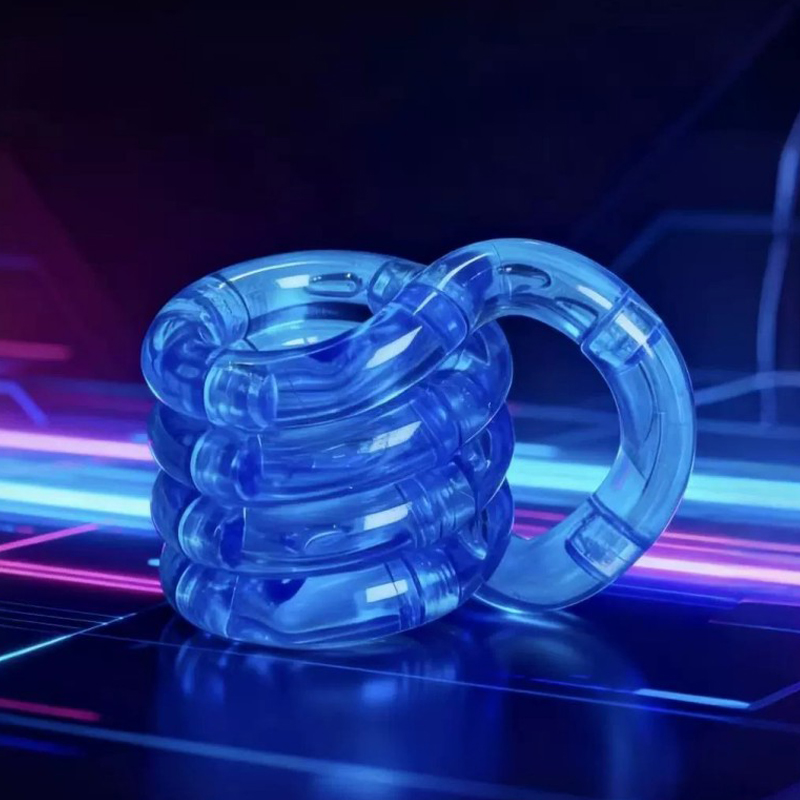 AliExpress 1/3/5pcs Deformable Rope Crystal Twist Rope Pressure Stress Relief Toys Rrainbow Color Deformation Rope Knot Anti Stress Toys, view 5