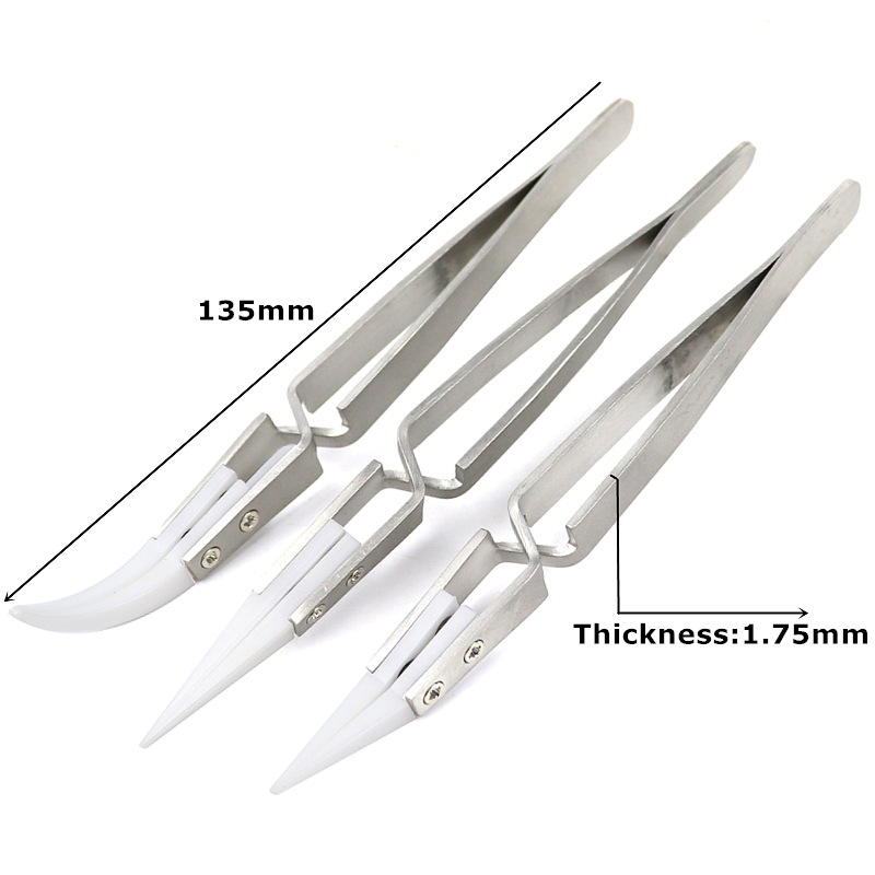 AliExpress Anti-Static Ceramic Soldering Tweezers (1 or 3-Pack), view 2