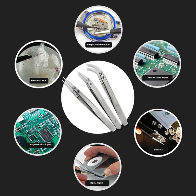 AliExpress Anti-Static Ceramic Soldering Tweezers (1 or 3-Pack), view 6