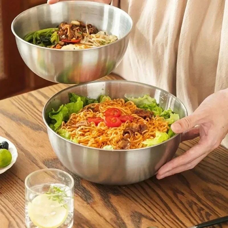 AliExpress Stainless Steel Mixing Bowl Set with Scale, view 2