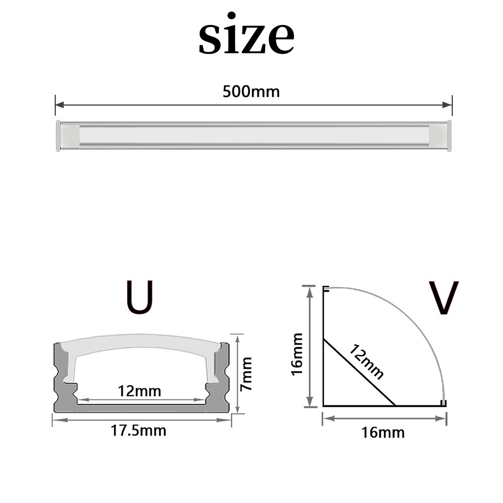 AliExpress Aluminum LED Strip Channel Profiles (0.5 m), view 6