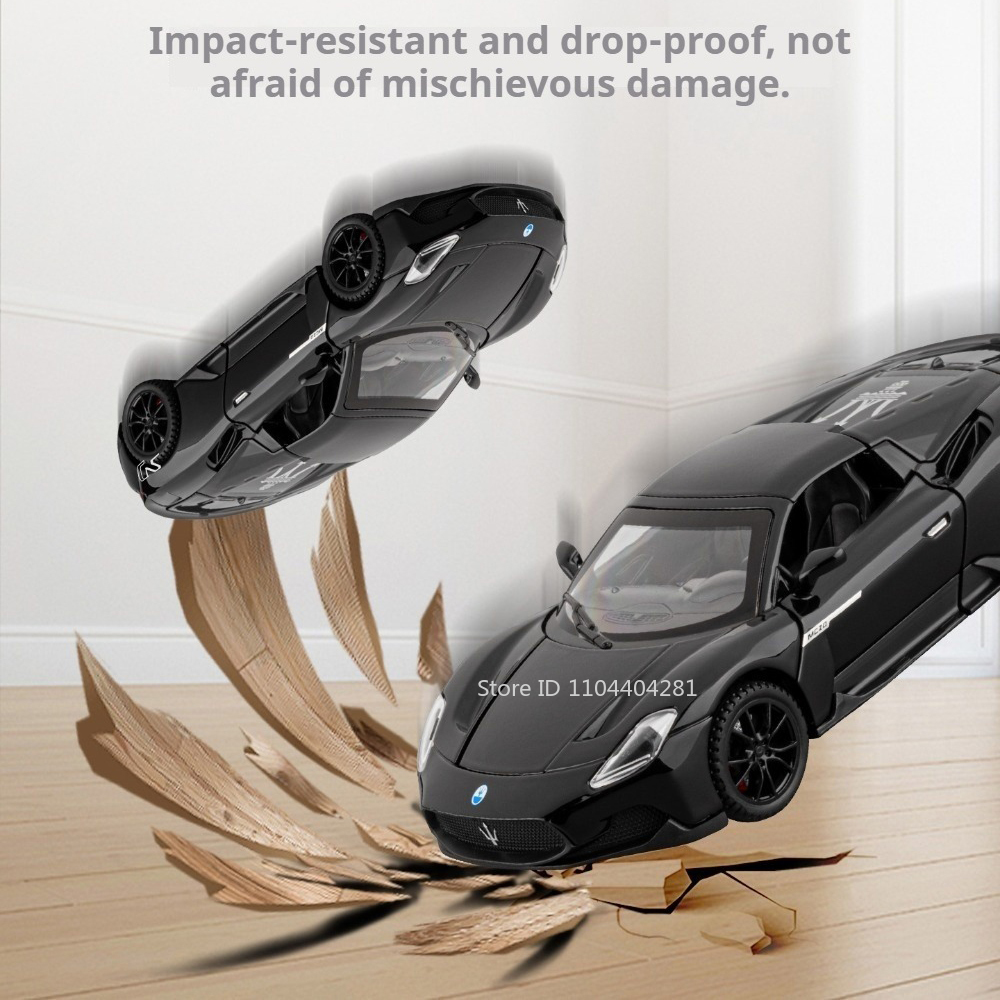 AliExpress 1:32 MC20 Lambor Revuelto Alloy Diecast Model Toys Car Doors Opened with Sound Light Pull Back Miniature Vechies Home Decoration, view 2