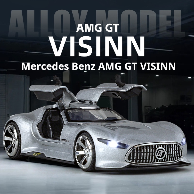 AliExpress 1:32 Visinn GT Alloy Supercar Diecast Metal Model Fast Furious Vehicle Sound Light Collection Kid Toy Gifts Interior Decoration