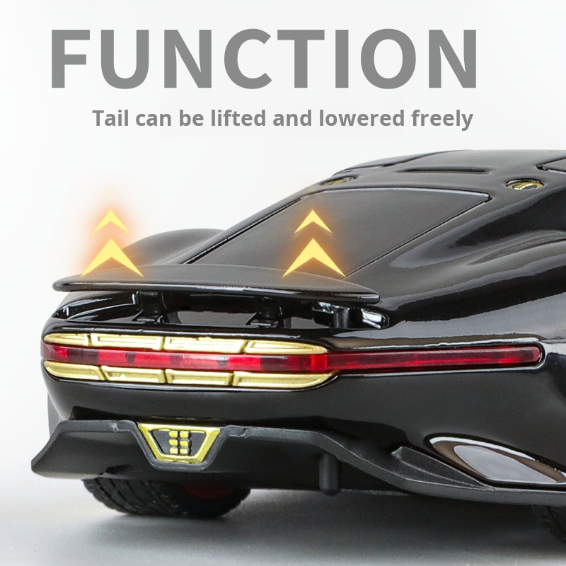 AliExpress 1:32 Visinn GT Alloy Supercar Diecast Metal Model Fast Furious Vehicle Sound Light Collection Kid Toy Gifts Interior Decoration, view 2