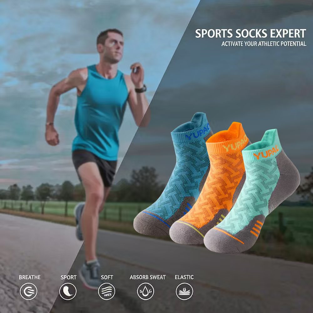 AliExpress Men's Thick Terry Quick-Dry Sports Ankle Socks, view 2
