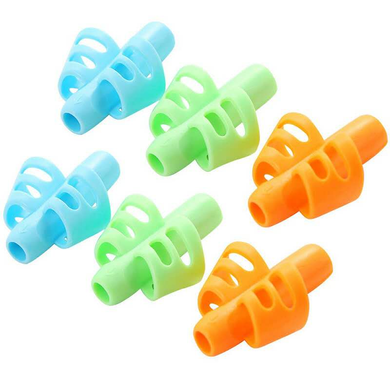 AliExpress 1/3pcs Children Writing Pencil Pan Holder Kids Learning Practise Silicone Pen Aid Grip Posture Correction Device for Students, view 4