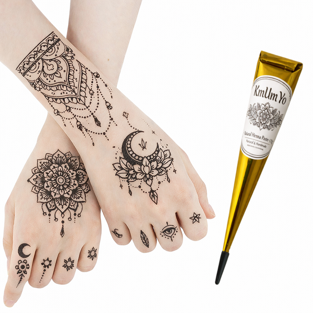 AliExpress 1/3pcs Henna Cone, Brown, Black, Red, Temporary Henna Tattoo, Semi-Permanent Henna Art,Mehendi Art, view 3