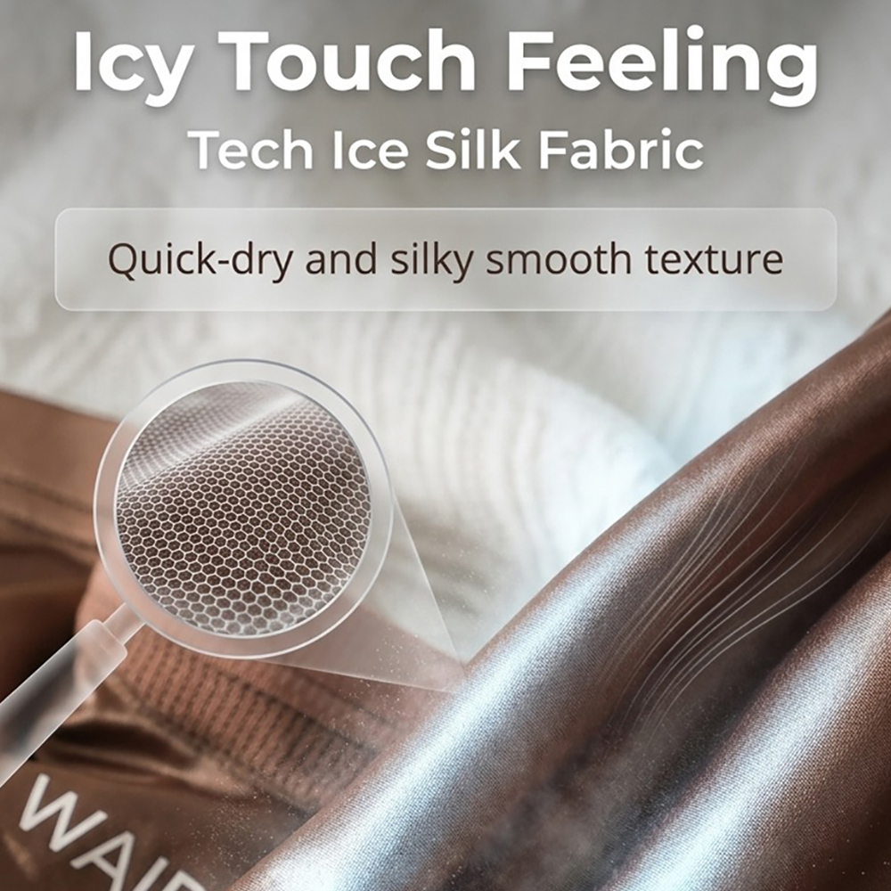 AliExpress 1/3PCS Luxury Satin-like Ice Silk Men Underwear Cool Breathable Double-side Mesh Men's Panties High Elastic Seamless Lingeries, view 6