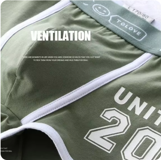 AliExpress 1/3pcs Men Underwear Sports Boxer Shorts Cotton Solid Color Sexy Panties Fashion Breathable Comfortable Underpants Man U Convex, view 6