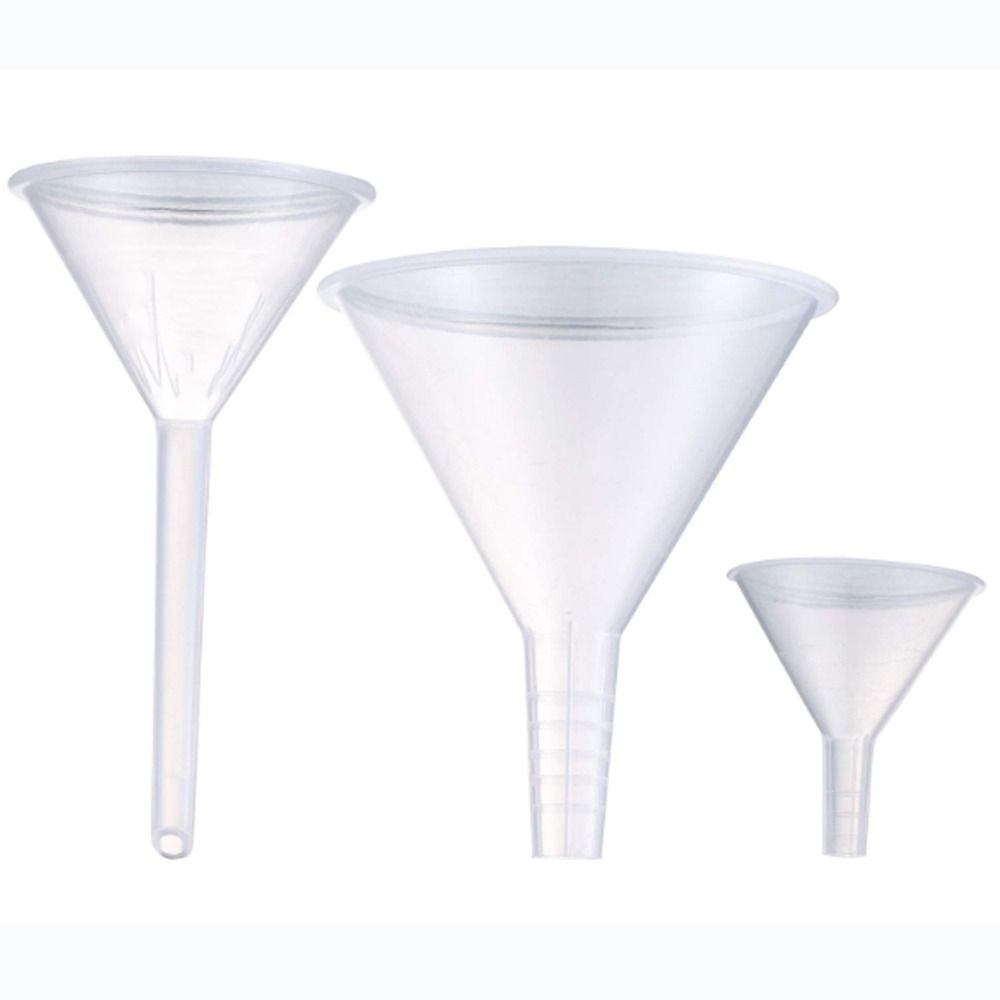 AliExpress 1/3Pcs Reusable Clear Plastic Funnel Set Lab PP Funnels Kitchen Funnel Lab Bottles Essential Oils