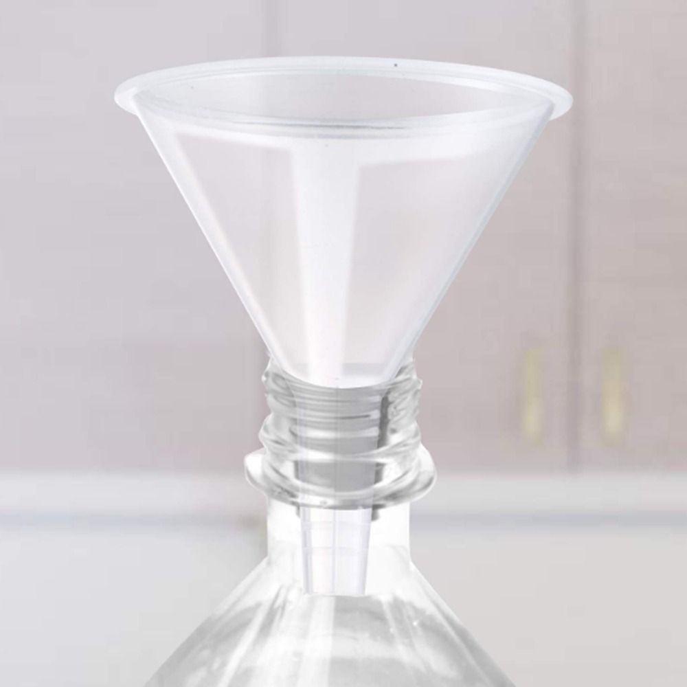 AliExpress 1/3Pcs Reusable Clear Plastic Funnel Set Lab PP Funnels Kitchen Funnel Lab Bottles Essential Oils, view 2