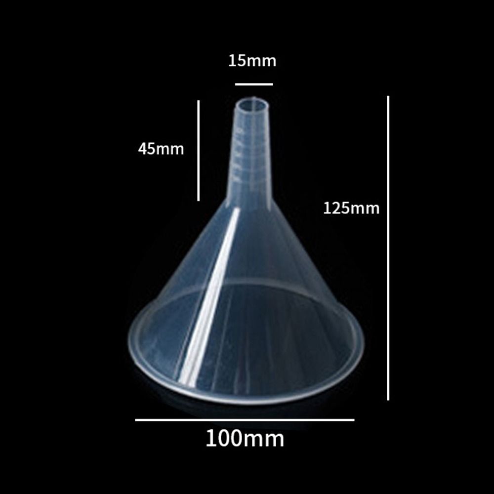 AliExpress 1/3Pcs Reusable Clear Plastic Funnel Set Lab PP Funnels Kitchen Funnel Lab Bottles Essential Oils, view 4
