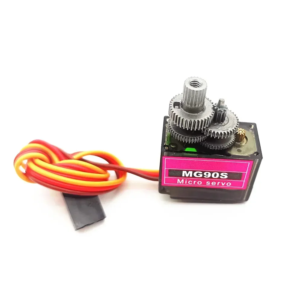 AliExpress 1/4/10Pcs MG90S Servo All Metal Gear 9g 180 360 SG90 Upgraded Version For Helicopter Plane Boat Car MG90 Trex 450 RC Robot, view 3