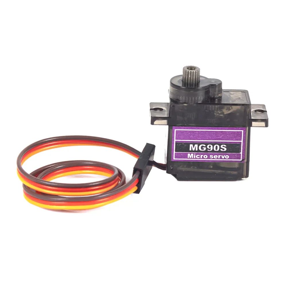 AliExpress 1/4/10Pcs MG90S Servo All Metal Gear 9g 180 360 SG90 Upgraded Version For Helicopter Plane Boat Car MG90 Trex 450 RC Robot, view 6