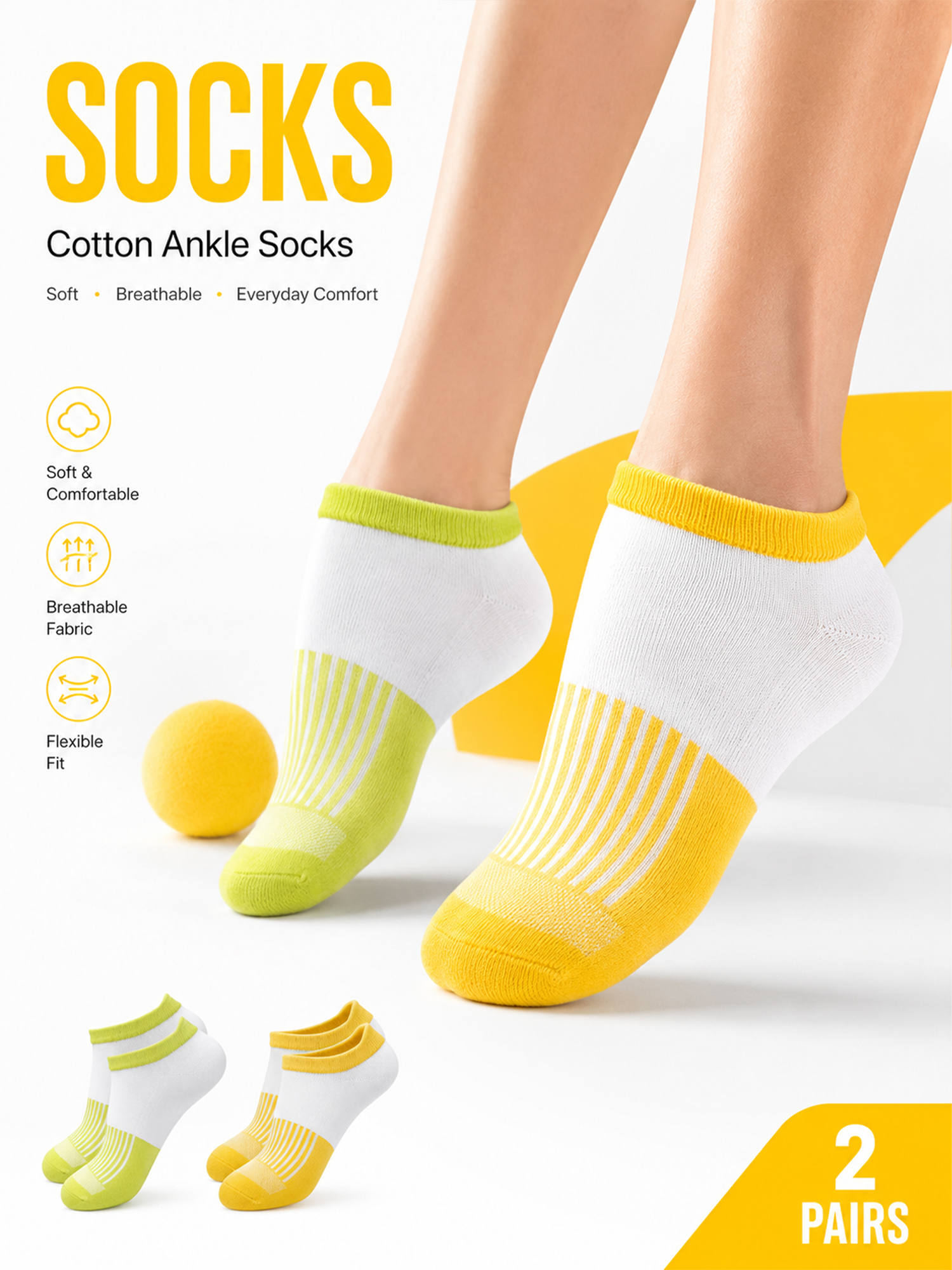 AliExpress 1/4/6Pairs Women Color Block Ankle Socks Summer Breathable Cotton Cushioned Low Cut Sports Running Anti Slip Moisture Wicking