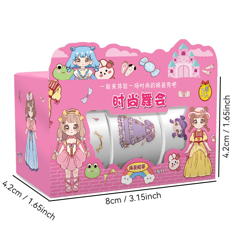 AliExpress Princess Dress-Up Washi Tape Stickers, view 3