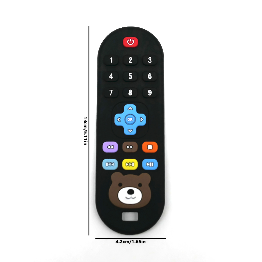 AliExpress 1/4pcs Children's teething remote control silicone material baby teething toys simulation remote control toys teething teether, view 4