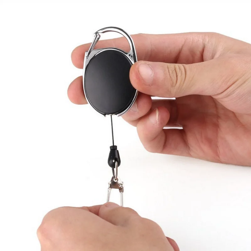 AliExpress Retractable Key Chain Reel with Spring Clip, view 2