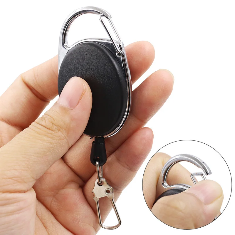 AliExpress Retractable Key Chain Reel with Spring Clip, view 3