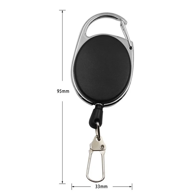 AliExpress Retractable Key Reel Zinger with Quick-Release Clip, view 5