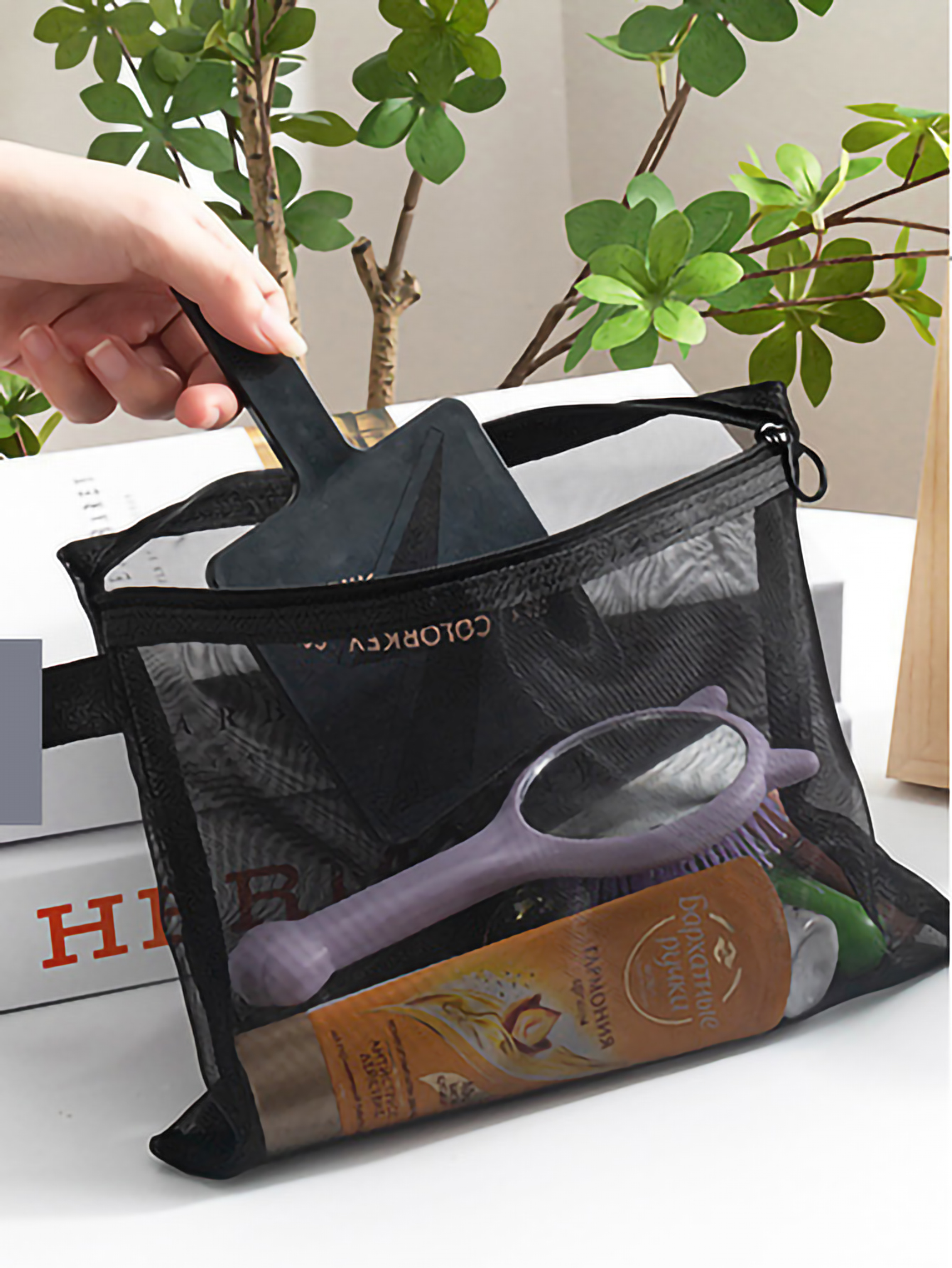 AliExpress Clear Mesh Cosmetic Bags for Travel (1 to 10 Pack), view 5