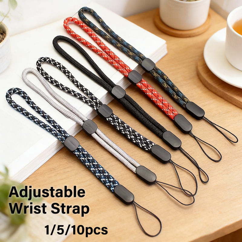 AliExpress 1/5/10pcs Phone Straps USB Key Short Lanyard Adjustable Hand Wrist Strap Phone Rope Audio Anti-lost Cord for iPhone 15 16 17 Pro