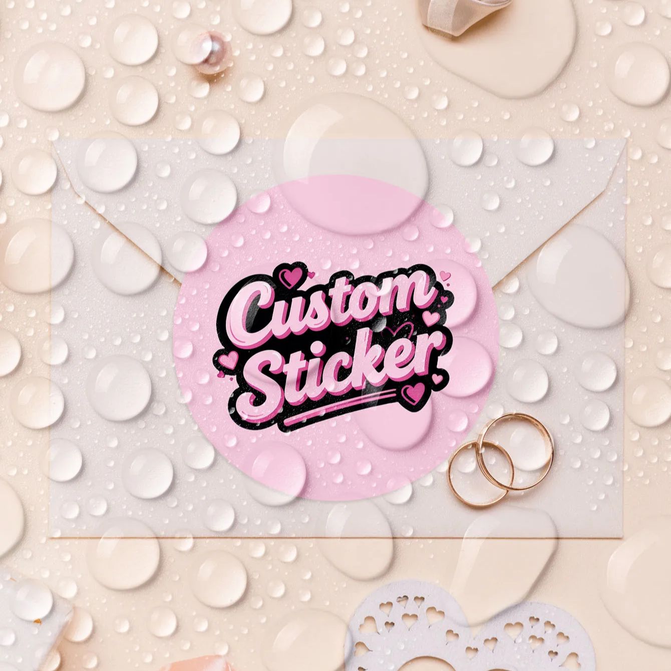 AliExpress 1/50/100pcs Custom Round Waterproof Custom Stickers Personalizable with Logo Image Text for Any Occasion, view 4