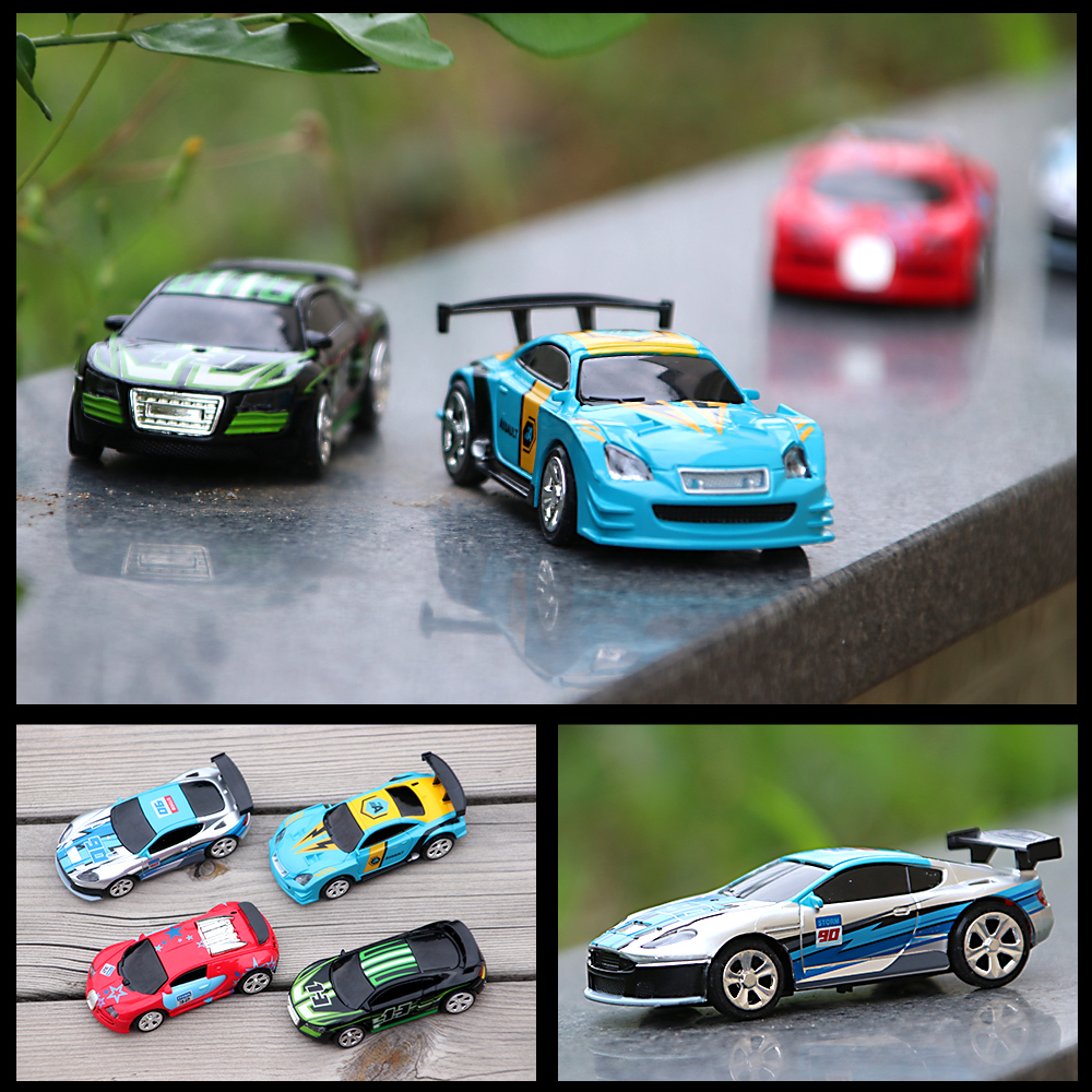 AliExpress 1:58 Remote Control MINI RC Car Battery Operated Racing Car PVC Cans Pack Machine Drift-Buggy Bluetooth radio Controlled Toy Kid, view 3