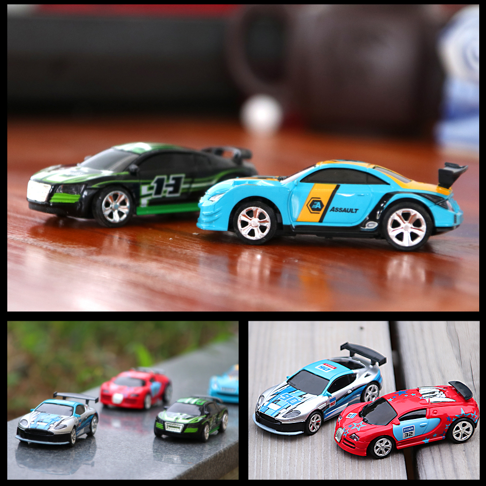 AliExpress 1:58 Remote Control MINI RC Car Battery Operated Racing Car PVC Cans Pack Machine Drift-Buggy Bluetooth radio Controlled Toy Kid, view 4