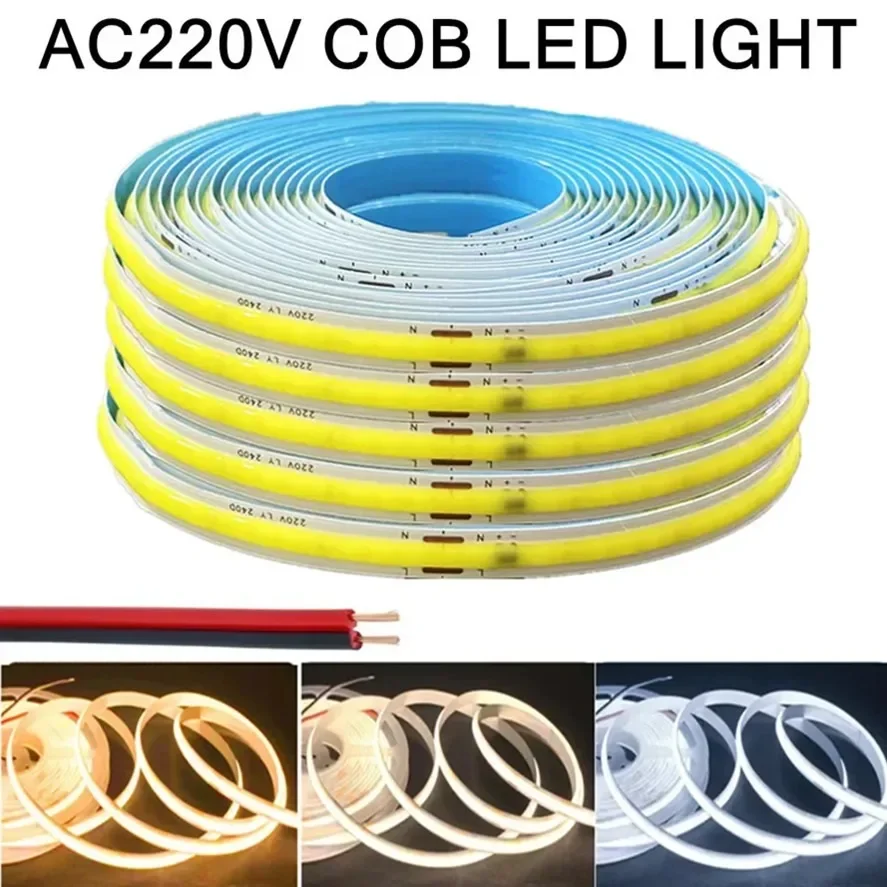 AliExpress Driverless 220V COB LED Strip Light (1-5m)