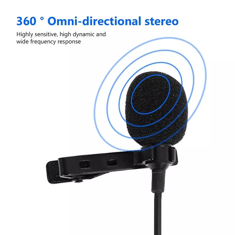 AliExpress 1.5m USB Lavalier Microphone Portable Metal Clip Lapel Mic for PC Laptop Mobile Phone - Audio Recording Accessory, view 5