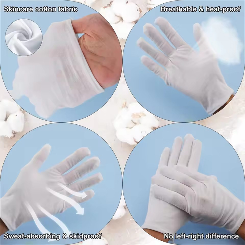 AliExpress Stretchable White Cotton Inspection Gloves, view 4