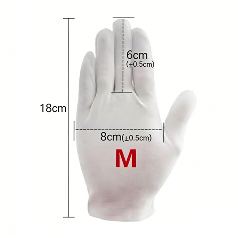 AliExpress Stretchable White Cotton Inspection Gloves, view 6