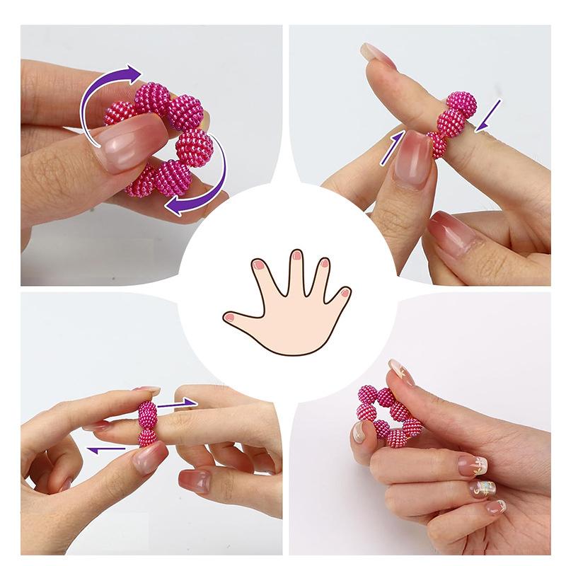 AliExpress Adjustable Spiky Bead Fidget Anxiety Rings, view 2