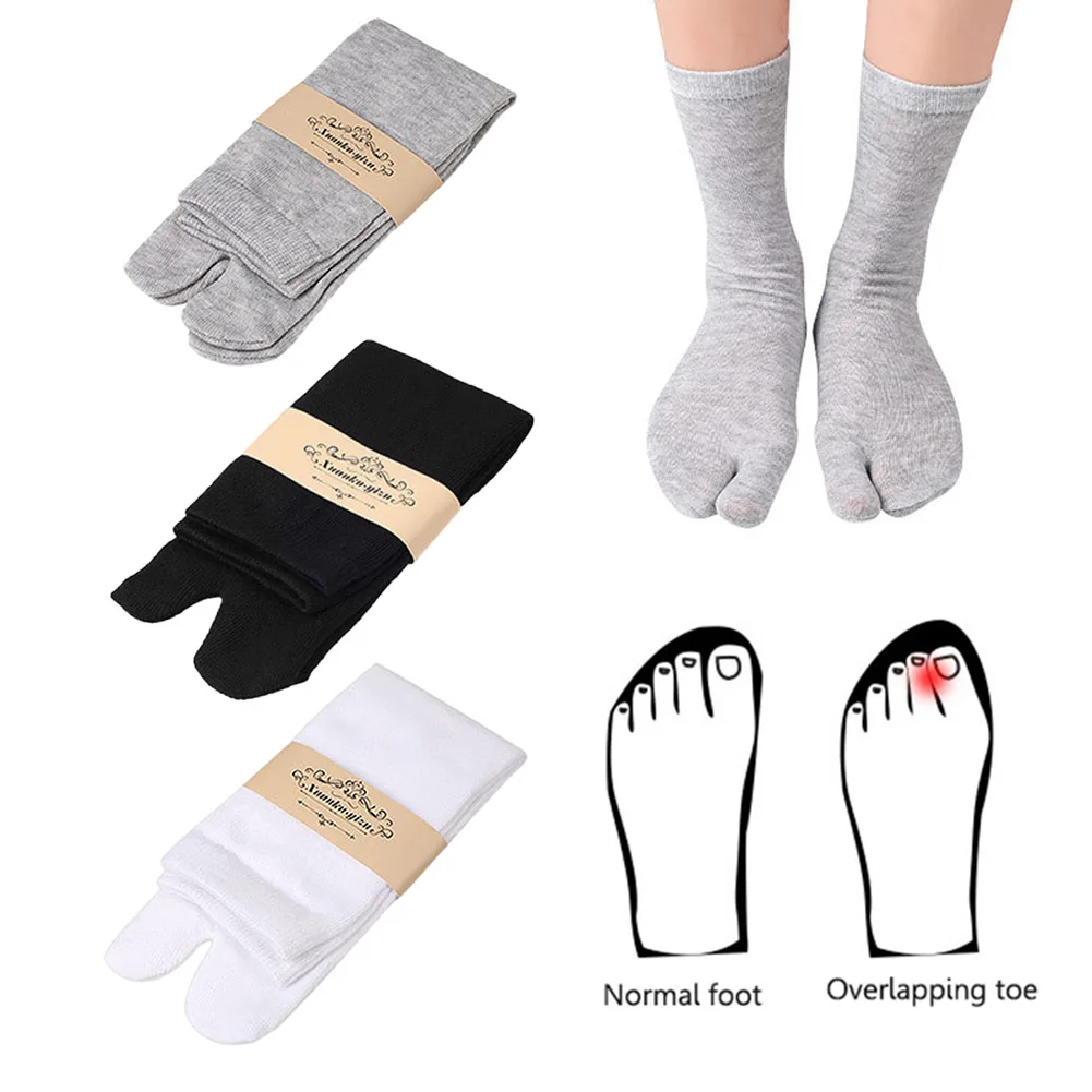 AliExpress 1-5PCS Women/Men Unisex Japanese Kimono Flip Flop Sandal Split Two Toes Sock Tabi Geta Cotton Socks New Arrival, view 3