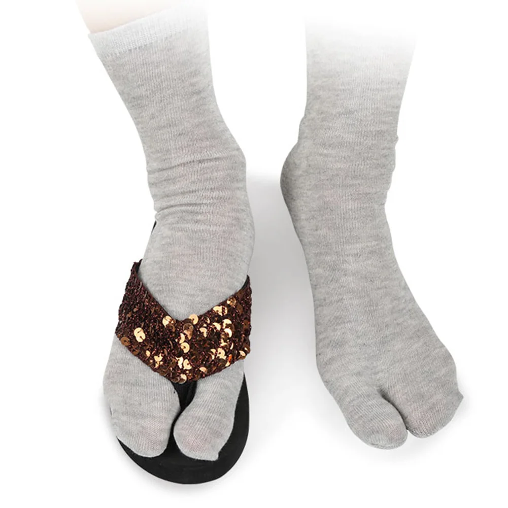 AliExpress 1-5PCS Women/Men Unisex Japanese Kimono Flip Flop Sandal Split Two Toes Sock Tabi Geta Cotton Socks New Arrival, view 6