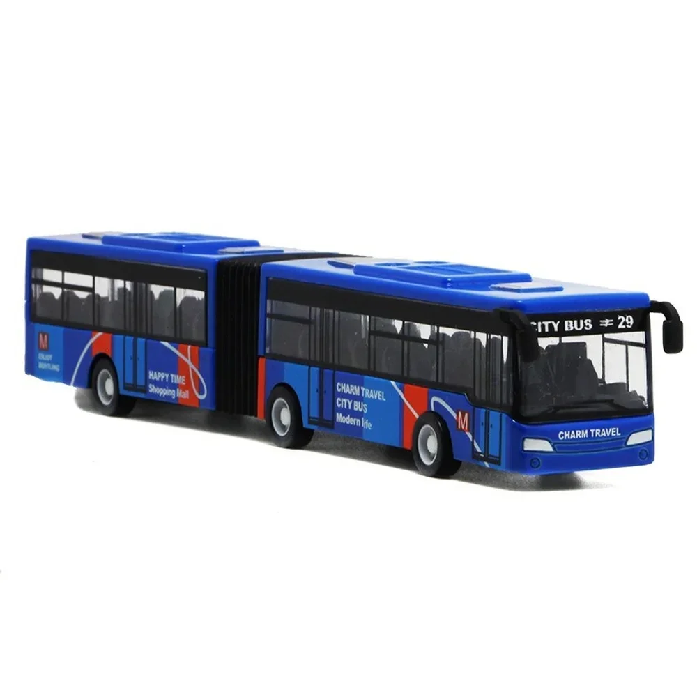 AliExpress 1/64 Diecast Alloy City Bus Pull Back Cars Kids Toy Car Inertia Vehicle Model Toy Educational Toys for Children Gift Boys Toys, view 6
